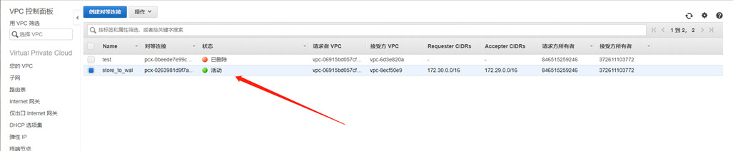 如何创建对等连接(VPC Peer) - 图9